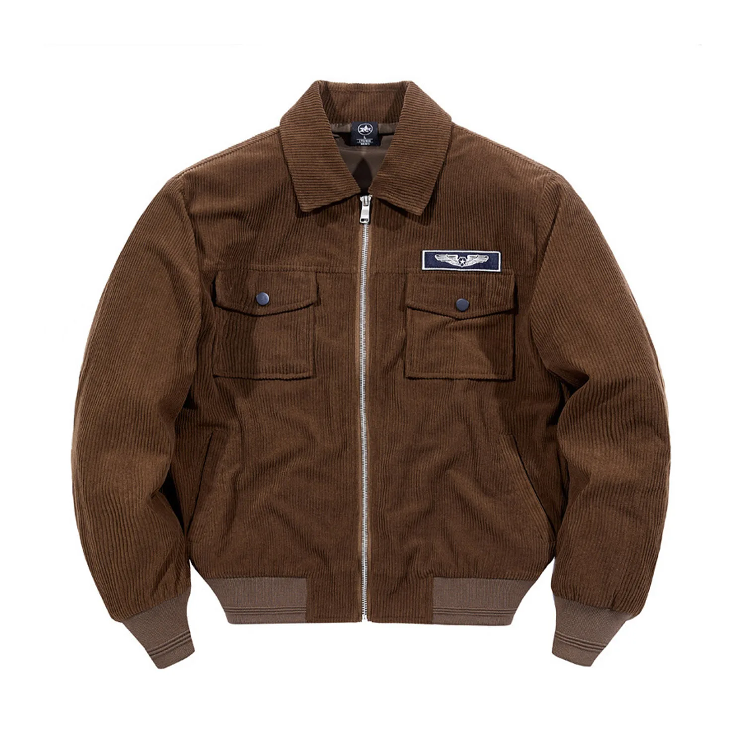 

Amekji Мужская вельветовая стеганая куртка Повседневная деловая утолщенная парка Высокое качество с отложным воротником Дорожная ветрозащитная зимняя куртка