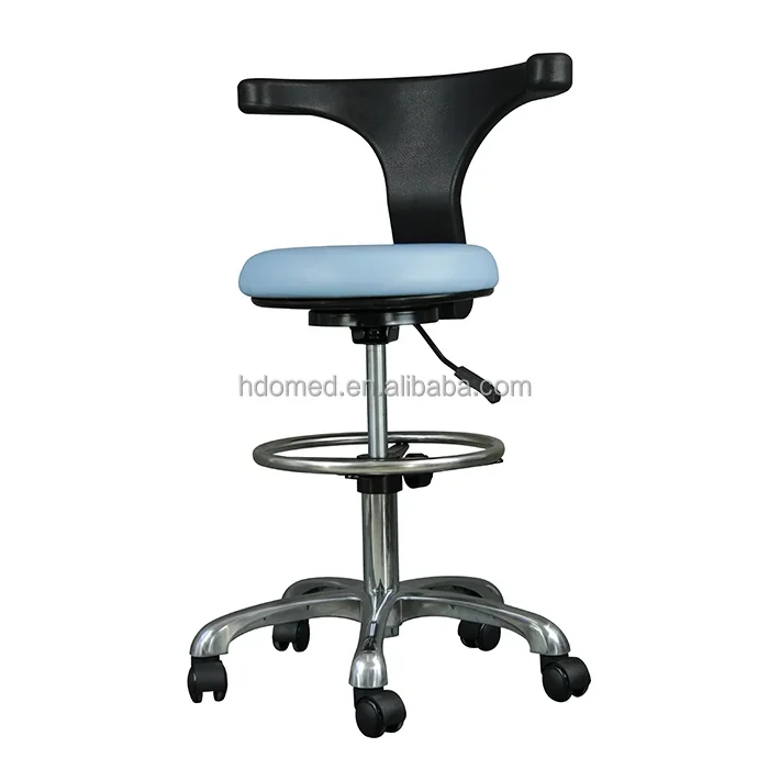 Exam den tal Doctor Stool Wheels With Backrest For Ophthalmic Chair Unit