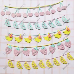 KSCRAFT Fruit Garlands Cutting Dies Stencils for DIY Scrapbooking Decorative Embossing DIY Paper Cards