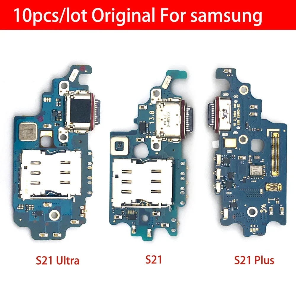 

10pcs Original USB Charging Connector Board Port Flex Cable For Samsung S21 Plus Ultra G991U G991N G991B G996B G998U G998B G998N