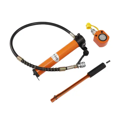 10/20T hydraulisk cylinderdomkraft med låg profil, enkelverkande minidomkraft med CP-180 hydraulisk handpump 10 best sales Arduino hydraulcylinder - №6