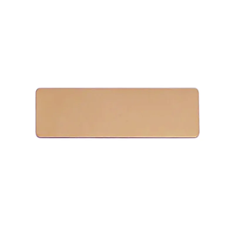 10 Stück Lasergravur Metall Namensschild Gold Silber Farbe Spiegel gebürstet Edelstahl Abzeichen Blank Material 70x25 60x20 70x20mm