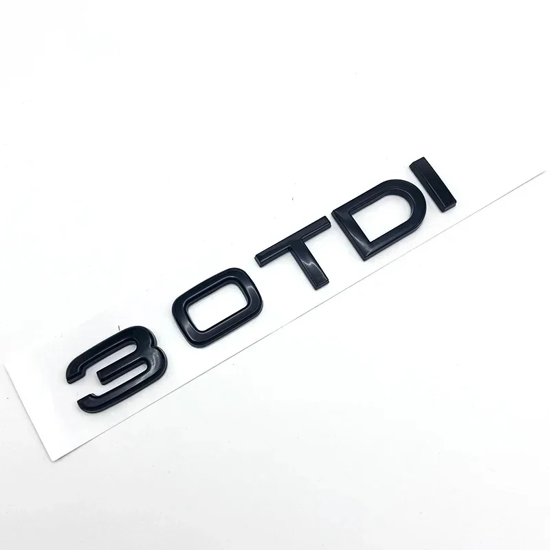 ABS Letters 1.9 2.0TDI 2.5TDI 3.0TDI 35TDI 40TDI 45TDI 50TDI Emblem for Audi A1 A3 A4 A5 A6 A7 A8 Q2 Q3 Q5 Q7 Car Trunk Sticker