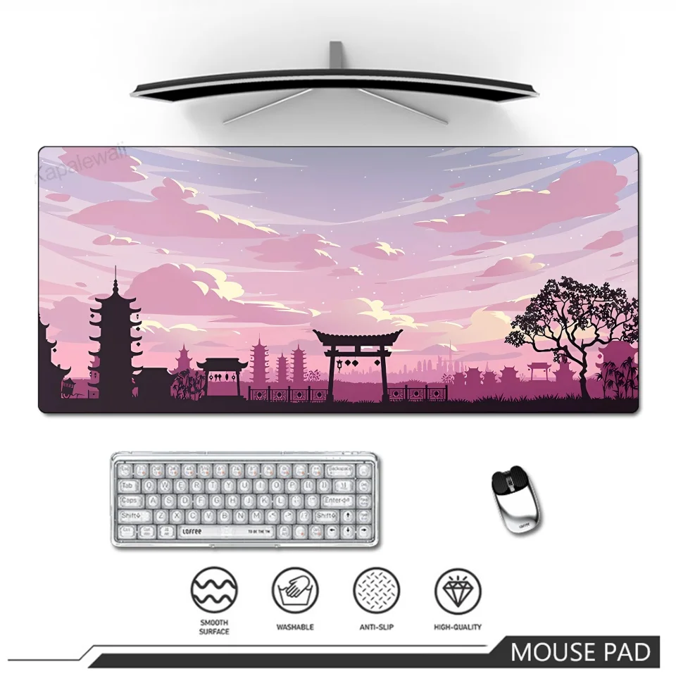 

Mouse Pad Anime Sakura Table Desk Mat Large Mousepad with Stitched Edges Computer Rubber Base keyboard Extend Carpet gaming mat