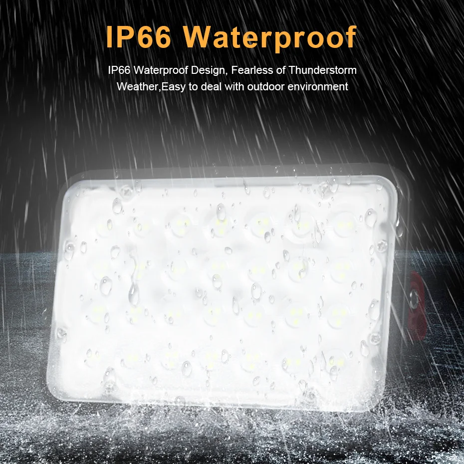 Imagem -05 - Holofote Led para Exterior Refletor Ip66 à Prova Dágua Lâmpada de Rua Holofote 400w 200w 100w 50w 220v