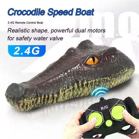 2.4G Simulation Snake King Remote Control Boat Speedboat Prank Decompression Funny Animal Remote Control Boat