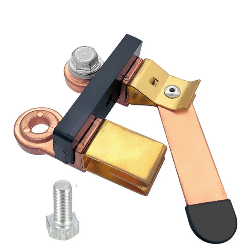 Horizontal Battery Disconnect Switch 12V/24V Negative Cut Off Switch with Copper Material for RVs and Vehicles