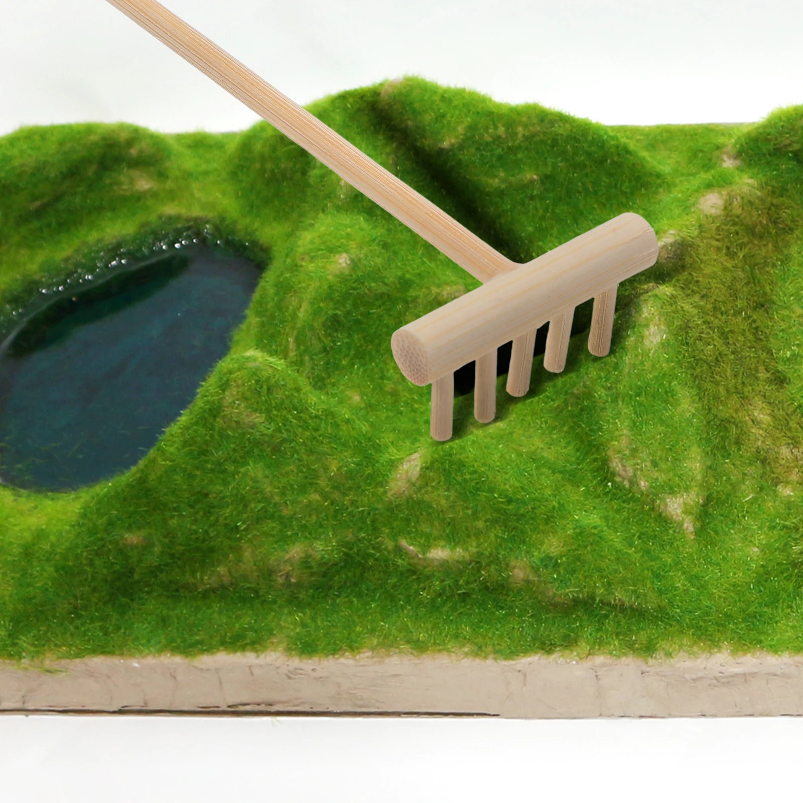 

6 Pcs Mini Sand Rakes Small Craftsman Rake Sandbox Tools Set Wooden Miniature Shovel Spade Landscaping Gardening Accessories