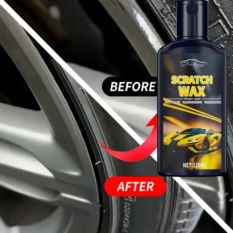 طقم إصلاح عجلة الدراجة النارية العالمي - مزيل خدوش حافة السبائك، كريم معالجة الأكسدة، تلميع عجلة الدراجة النارية والسيارة
