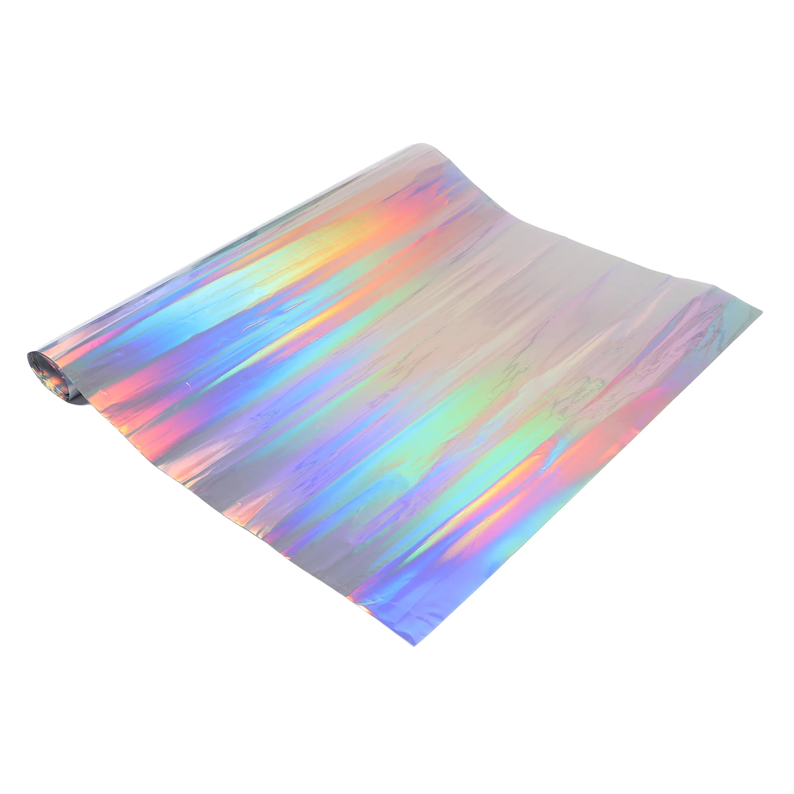 虹色ウィンドウしがみつくフィルム多色レインボー効果ホログラフィック自己粘着透明写真フィルター紙多用途