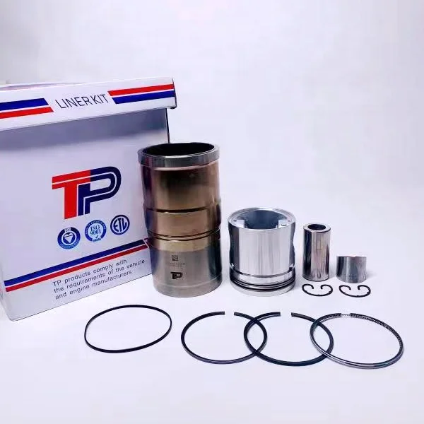 2026 Hot Item Excavator Spare Parts for TP Engine 6D114 6D107 EFI Cylinder Liner Kit Rebuild Kit Machinery Piston Rings