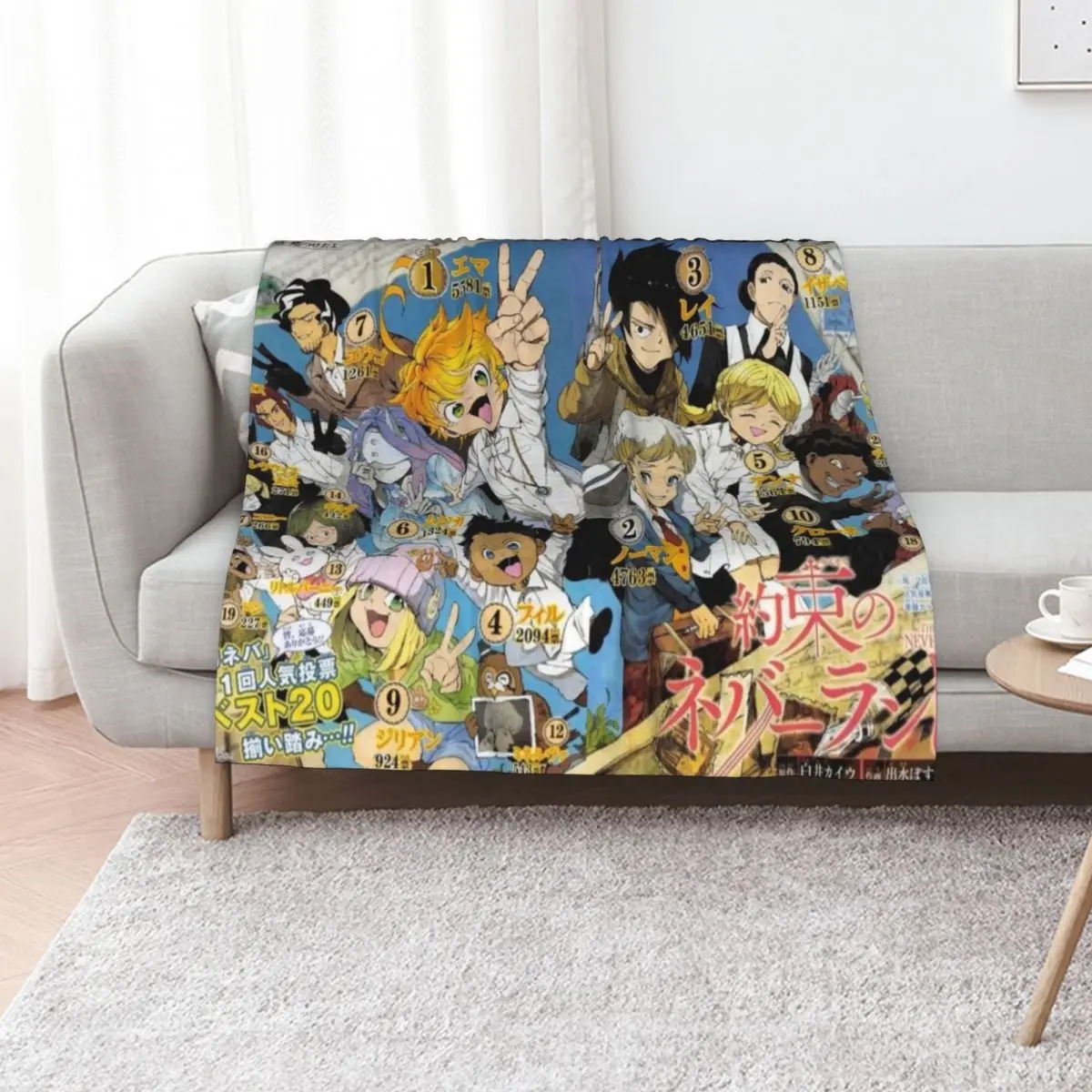 The promised neverland !! Throw Blanket Luxury Thicken Blankets Sofas Of Decoration Hairy christmas gifts Baby Warm Blankets