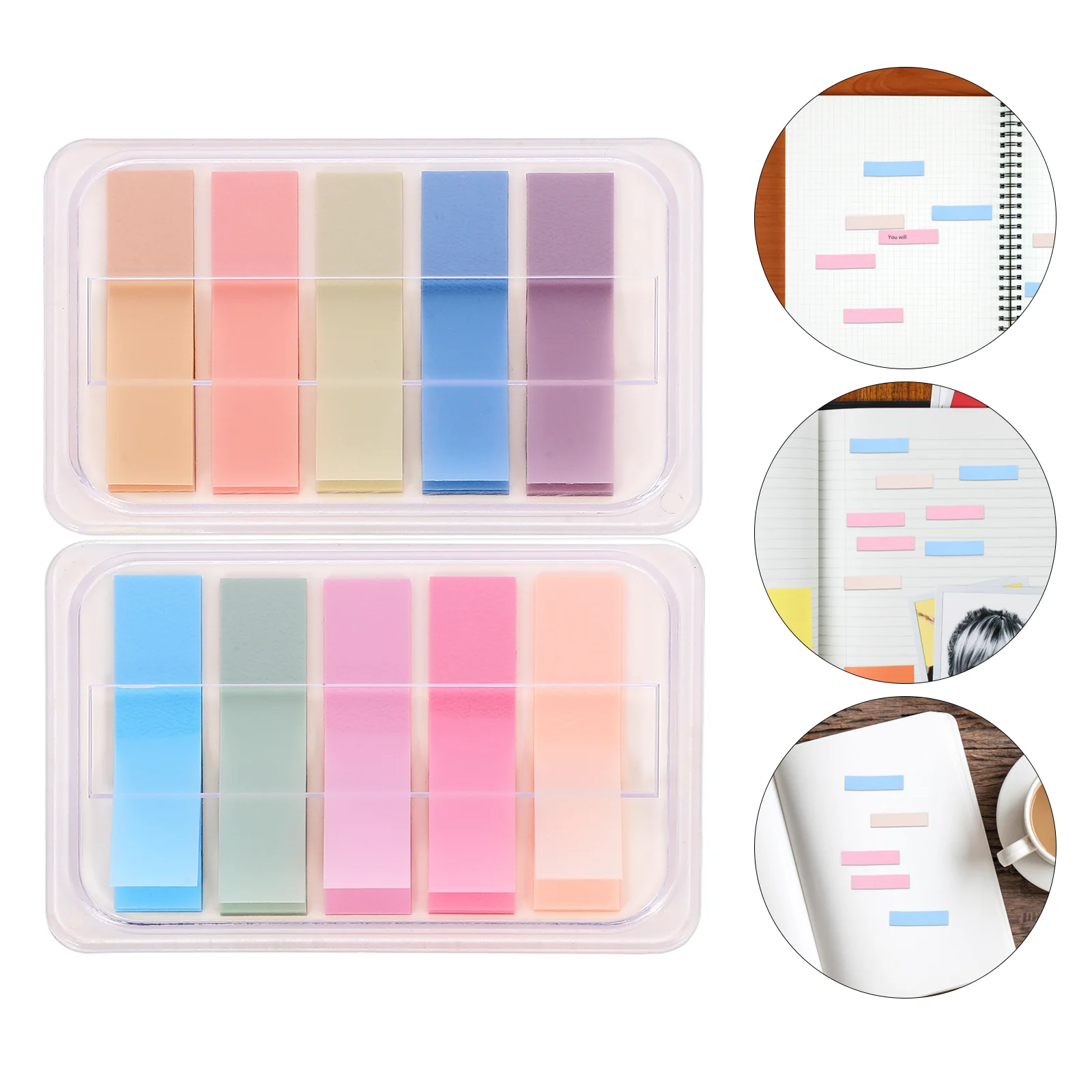 4 Boxes Page Marker Notes Tabs Book Labels Cream Good Looking Stickers Professional Sentence Markers Colored