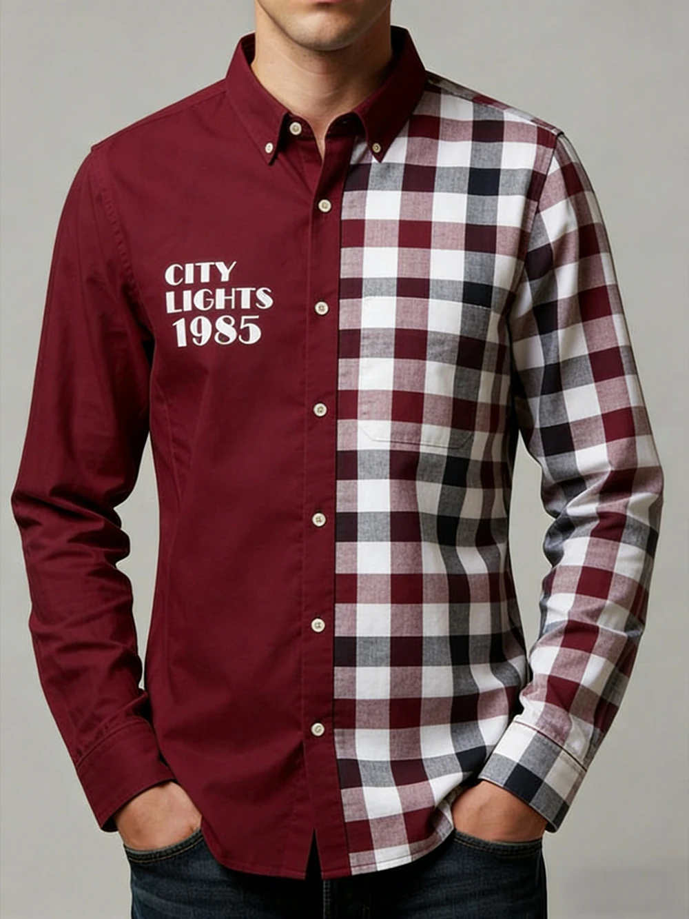 Men's New Long-Sleeved Shirt Colorful Striped Square High-Definition 3D Printed Shirt Hawaiian Outdoor Design Men's Clothing