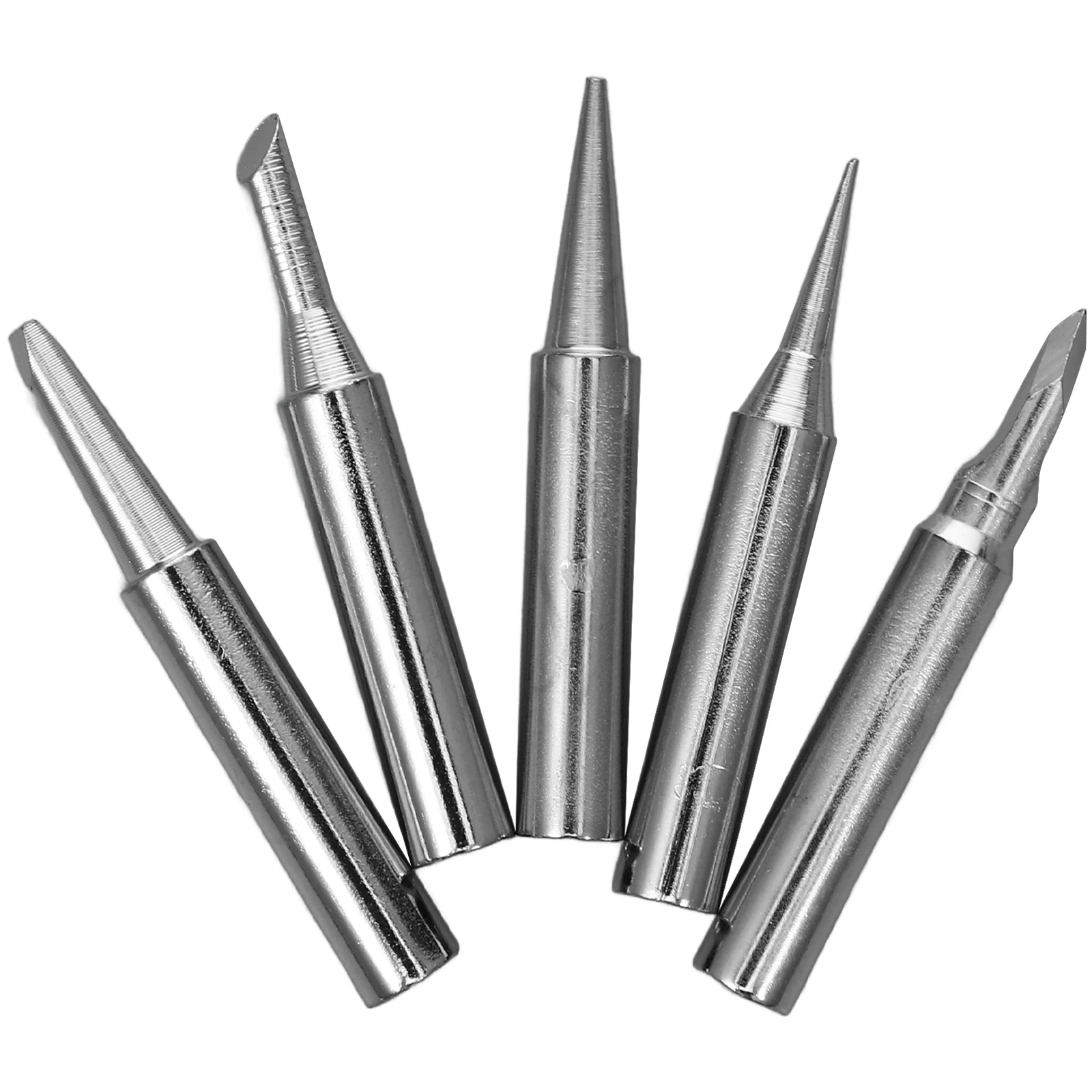

5pcs Pure Copper Tips Tip For Soldering Iron Quick Heat Multi Soldering Iron Tips Functional Welding Tool Replacement