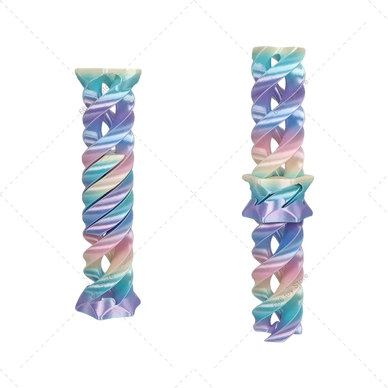 3D-geprinte onmogelijke piramide Passthrough gekleurd fidget speelgoed stress schroef speelgoed desktop decoratie