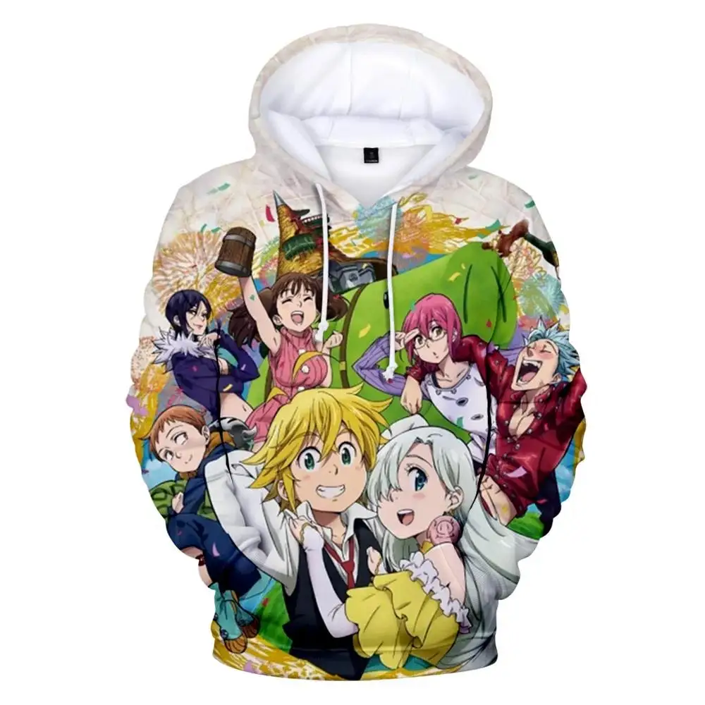 2023 Suitable 3D The Seven Deadly Sins Hoodies Men Women Sweatshirts Fashion Autumn Hoodie 3D The Seven Deadly Sins pullovers