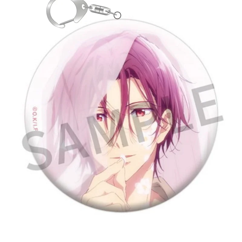 NEW 2026 Wholesale New Style Cell Phone Pendant Cartoon Anime Free! Keychain Acrylic Figure Keyring Pendant Cosplay Jewelry Gift
