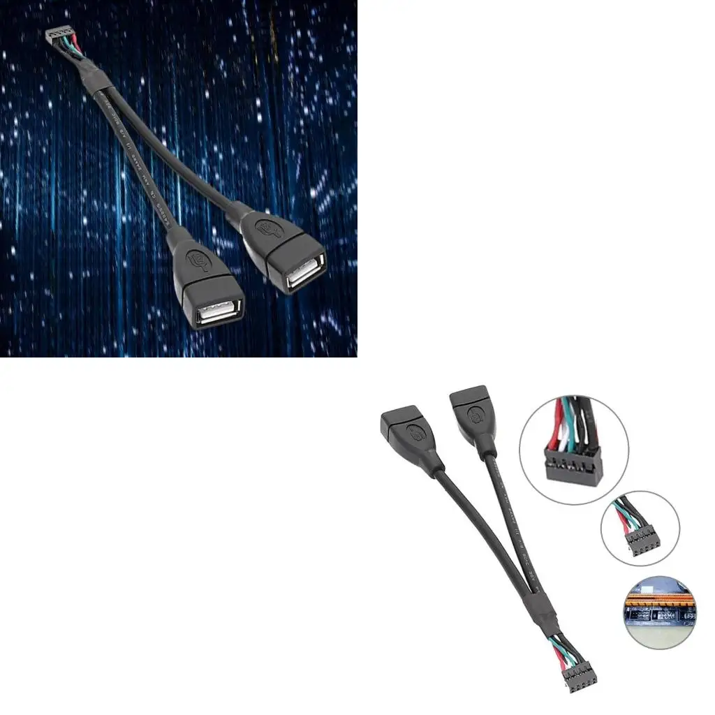 Mainboard 9P/10P 2.0mm Spacing USB Cable Connector Secure Transmission
