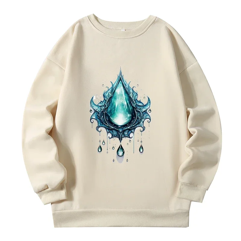 Sudadera con estampado de estilo gótico para hombre y mujer, ropa de calle americana de talla grande, cálida y divertida, para Otoño e Invierno