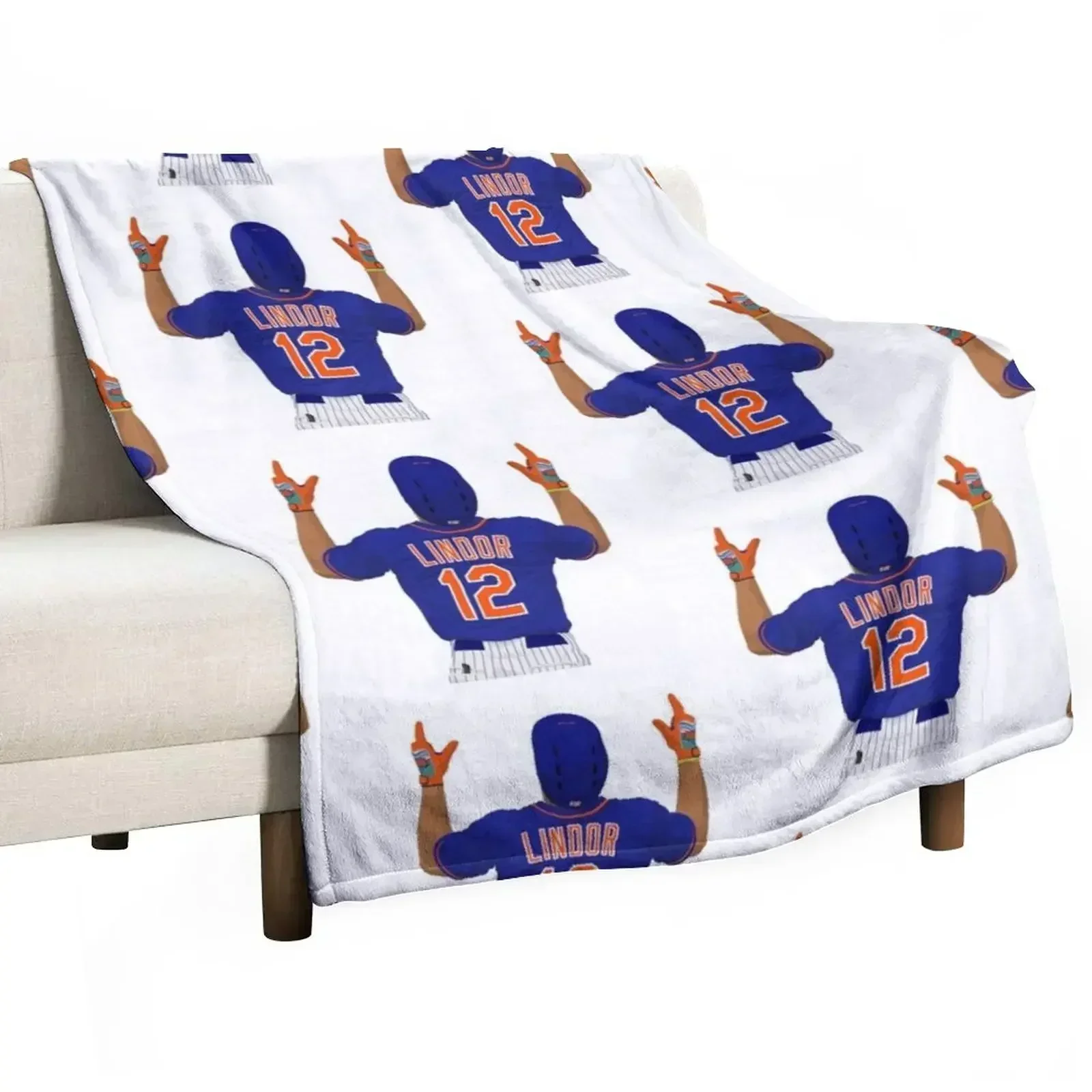 

Francisco Lindor 12 Throw Blanket Bed Fashionable wednesday Blankets