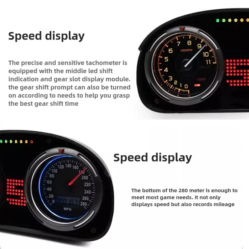 Sim Racing Dashboard Dash Display Simulator PC USB Racing Games American Truck Euro Truck For SIMAGIC FANATEC Thrustmaster