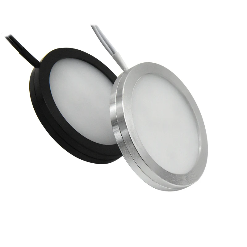 Oświetlenie sufitowe oświetlenie LED do pomieszczeń 12V 24V Slim 8mm montowane na powierzchni lampa panelowa 3W 5W wyświetlacz Downlight szafka