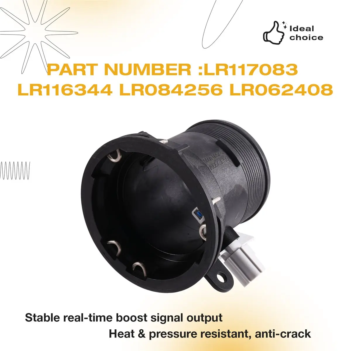 09u-turbocharger-pipe-connector-with-sensor-for-land-roverconnector-for-land-rover-abs