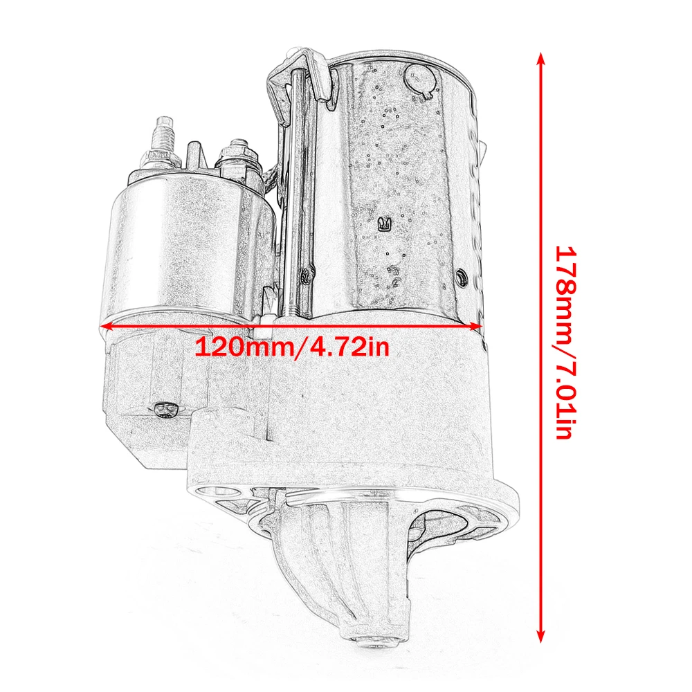 Starter Motor For Kawasaki KAF820 Mule PRO-FX 2016-2019 PRO-FXT 2015-2020 21163-0751 for Gator XUV 825i 4x4 S4 MIA11732