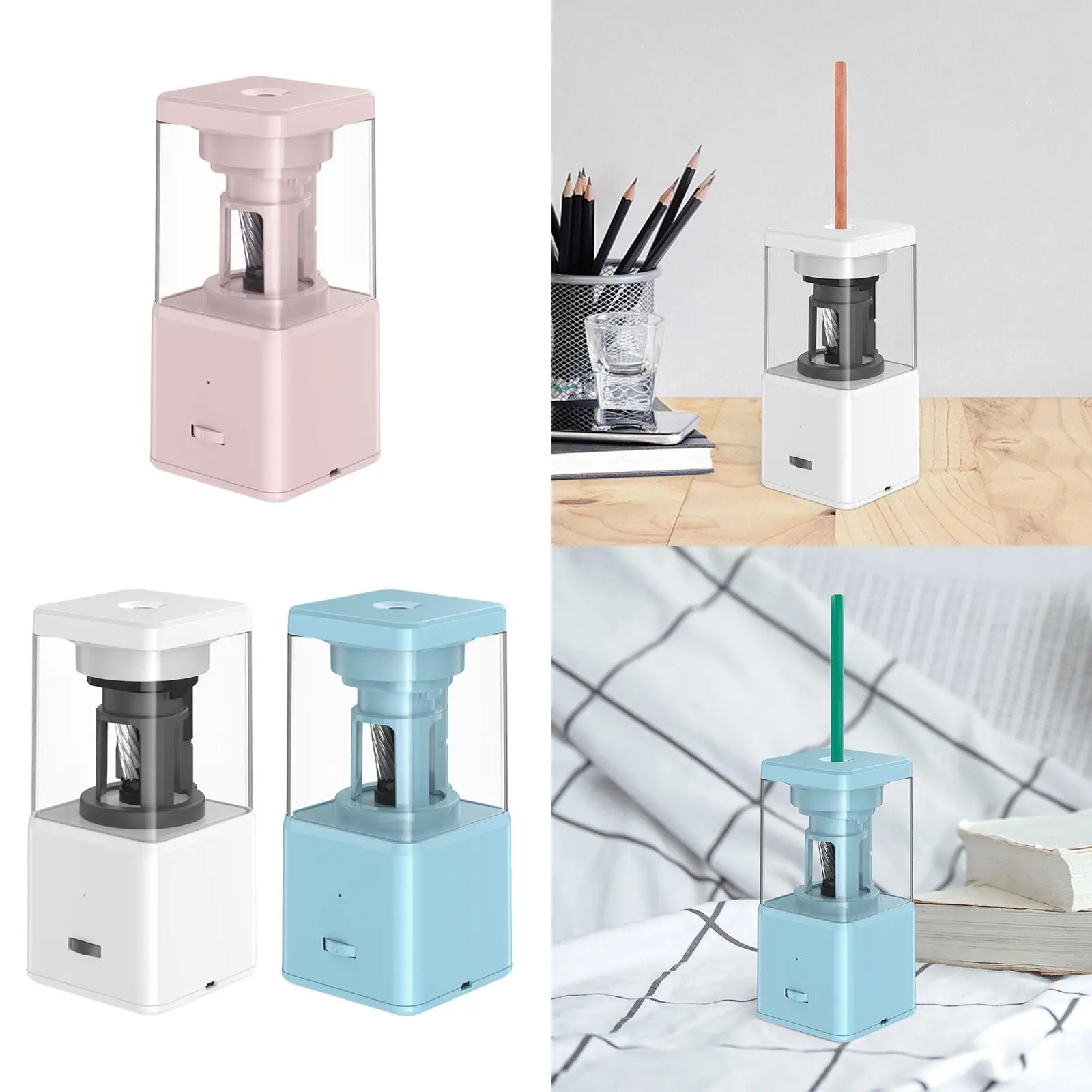 Temperamatite elettrico Temperamatite automatico portatile per affilare rapidamente per colore