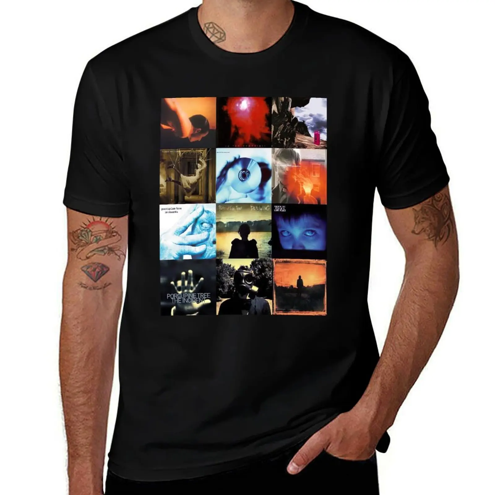 Steven Wilson Porcupine tree photo collage T-Shirt t shirt custom print T-Shirt