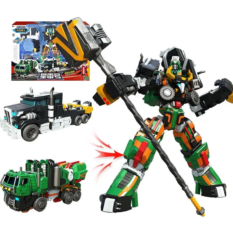 2 IN 1 Galaxy Detectives Tobot Transformation Robot to Car Toy Korea Cartoon Brothers Anime Tobot Deformation Car Tank Toys gift
