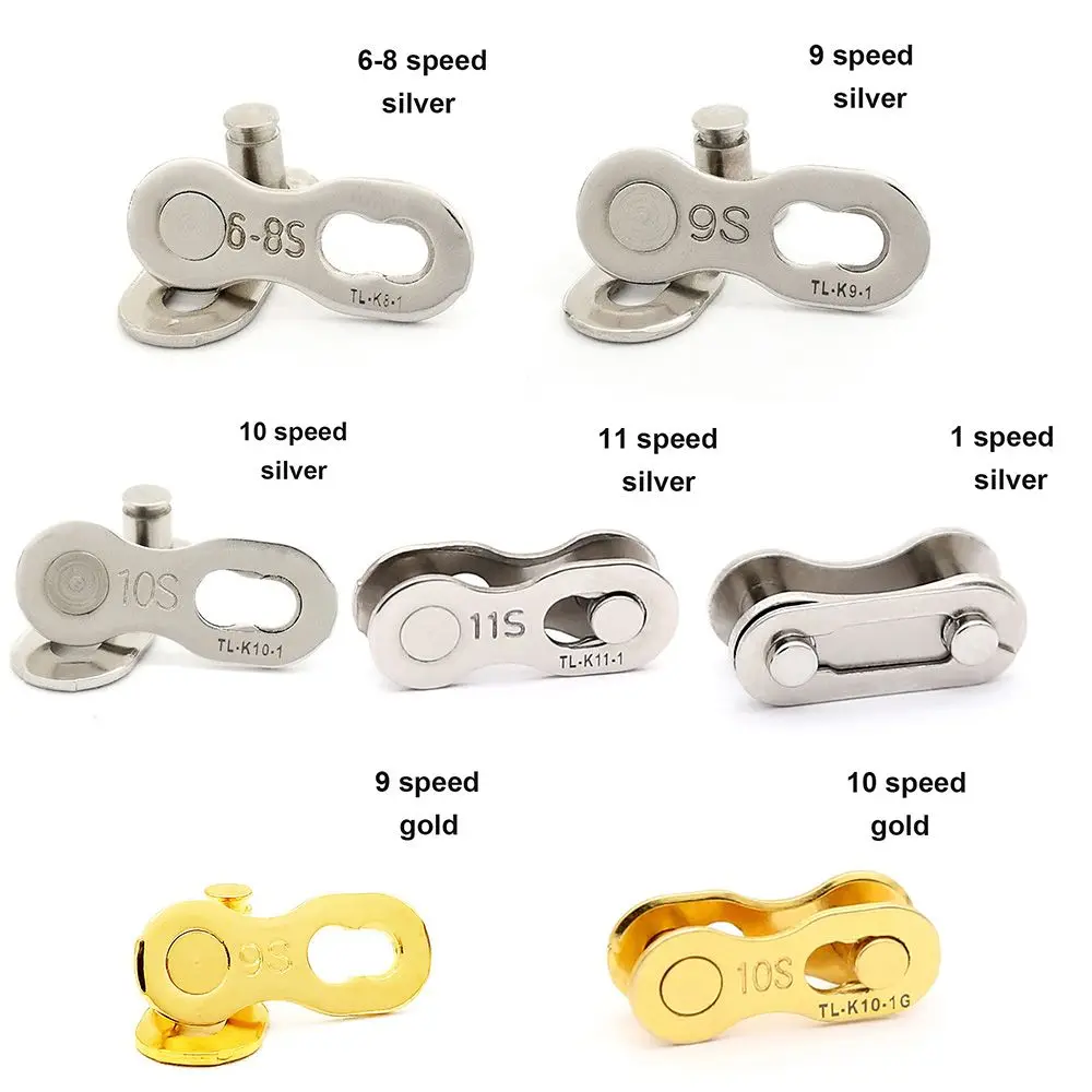 1 pair 6-8/9/10/11s Road Magic Speed Buttons Bicycle Connector Chain Lock Set Bike Joint Quick Master Link