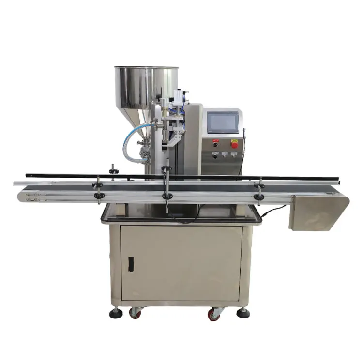 Automatic Horizontal Single Nozzle Lotion Tomato Sauce Peanut Butter Bottle Thick Cream Paste Filling Machine