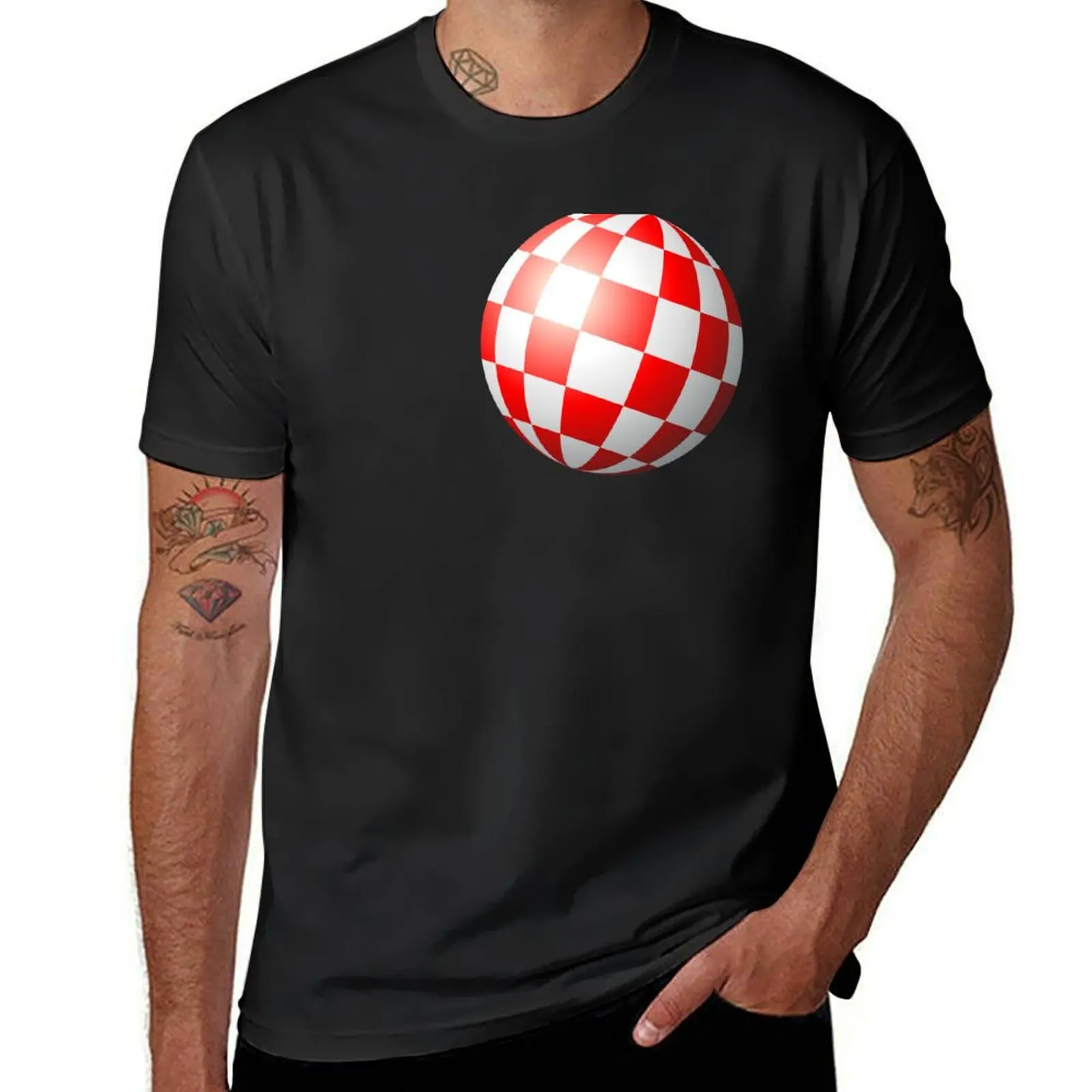 Amiga chequered boing ball (1984 CES Demo) T-Shirt blacks customs boys animal print men t shirt