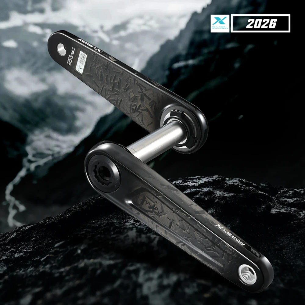 Neue LEXON R2/R2S Carbon-Kurbelgarnitur 325g mit Option für Leistungsmesser Länge 24mm Titan-Achse 11-12S Easton 110BCD Kettenblatt