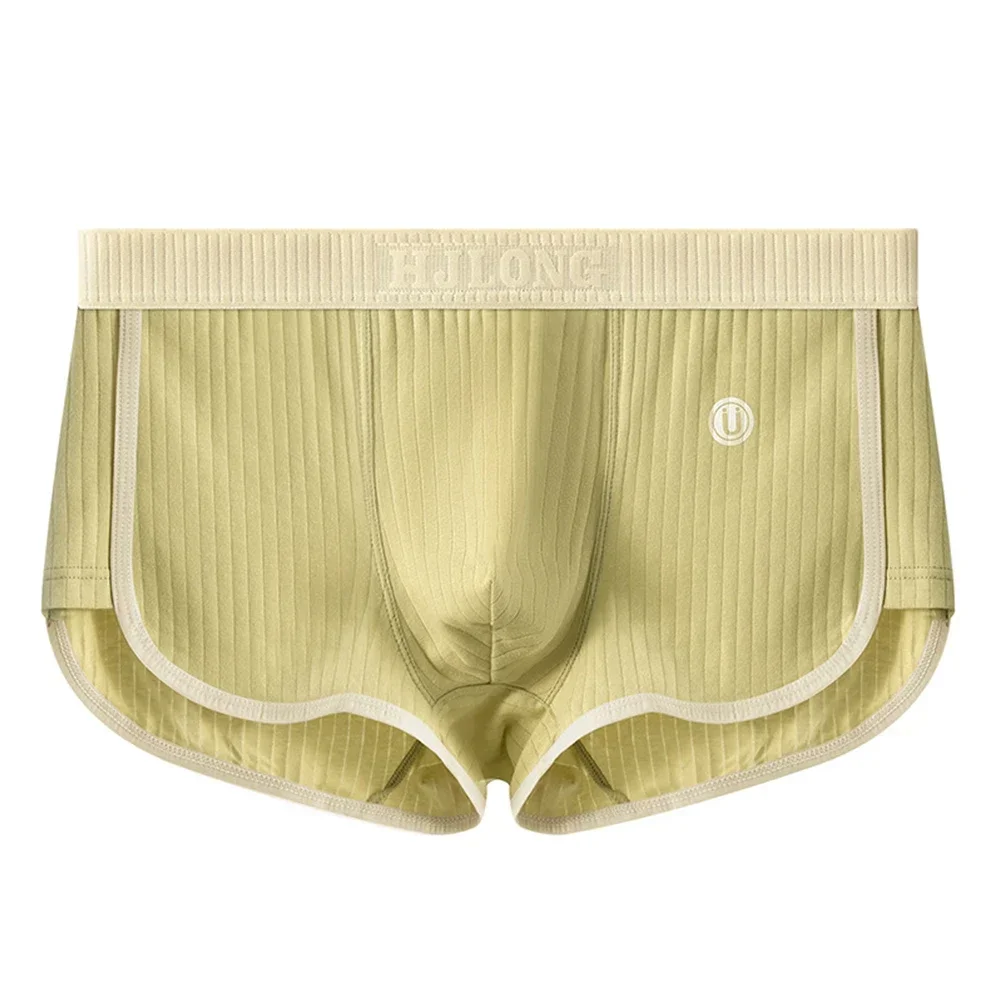 U-محدب الحقيبة الرجال boxershorts المراهقين منتصف الارتفاع الملابس الداخلية ثلاثية الأبعاد دعم تنفس تمتد جذوع 100% القطن المضادة للفة