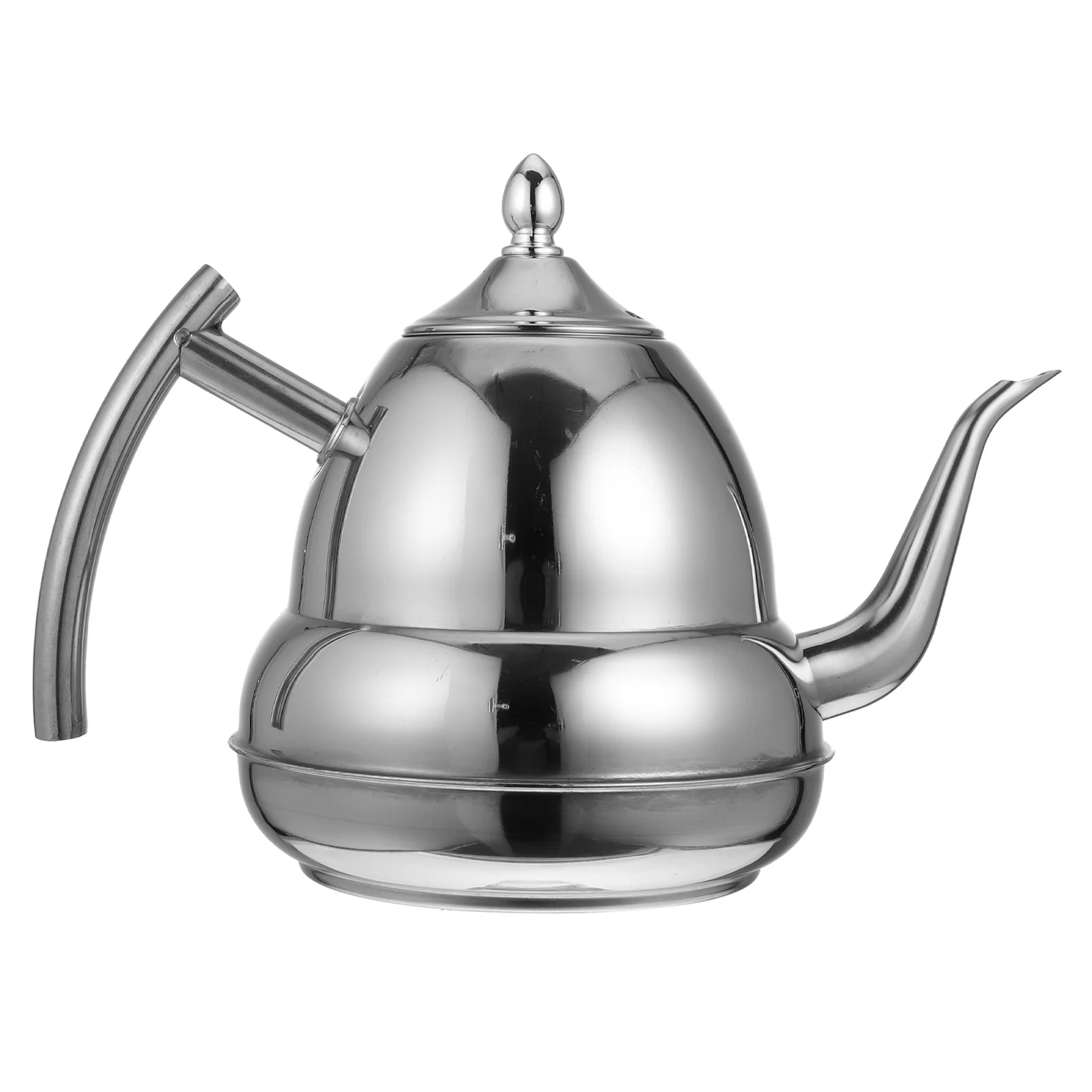 

1pc Stainless Steel Teakettle 1.5L Large Capacity Heat Resistant Drainer Filter Kettle For Home Office Kitchen Use Water
