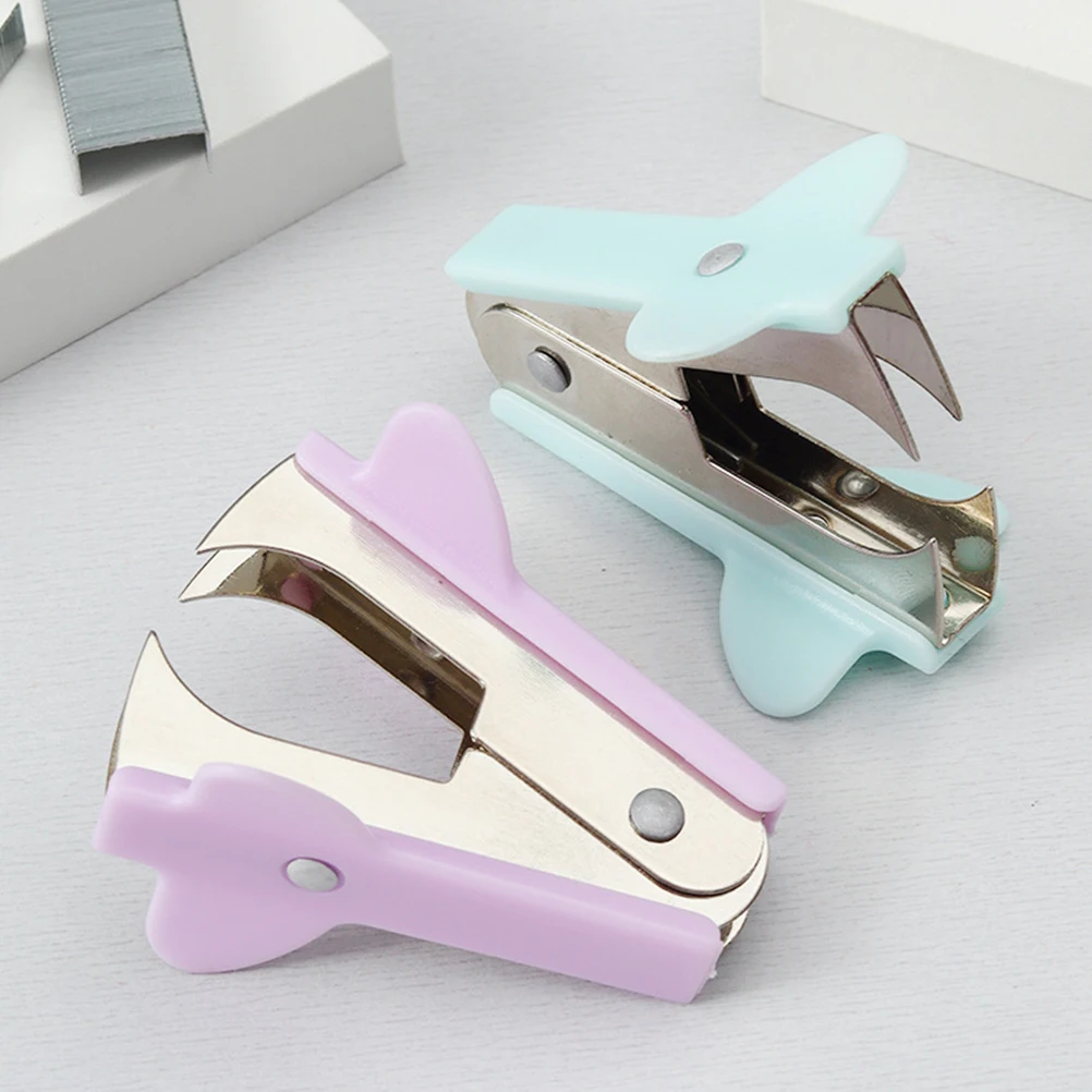 

4 Pcs Nail Remover Cute Staple Tool Office Paper Staples Iron Stapler Easy Removers
