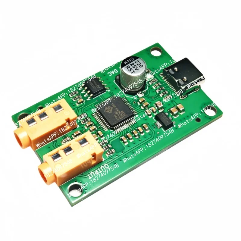 SSS1700 USB sound card. Type-C interface to 3.5mm audio stereo analog input/output module module.