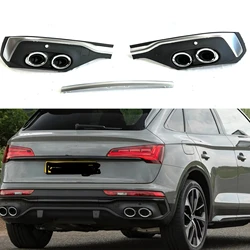 For Audi Q5 S Line Sport Back 2021-2023 SQ5 Style Rear Bumper Diffuser Exhausts Spoiler Splitter Lip Body Protector Kit Cover