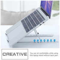 Adjustable Laptop Stand Aluminum Alloy Computer Heat Dissipation Riser for Desk