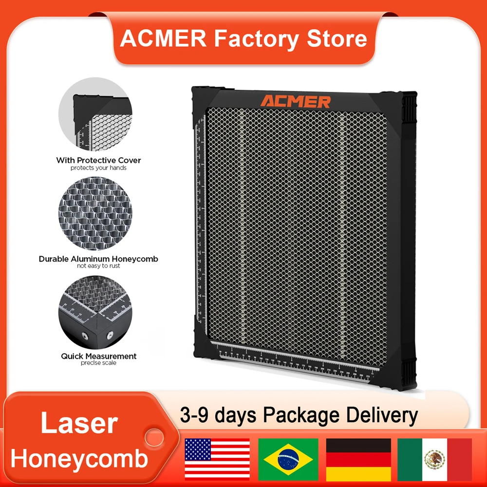 

ACMER 400*400 Honeycomb Panel Table Laser Engraving and Autting Machine Laser Honeycomb Panel Bed Cutting Table 300*300