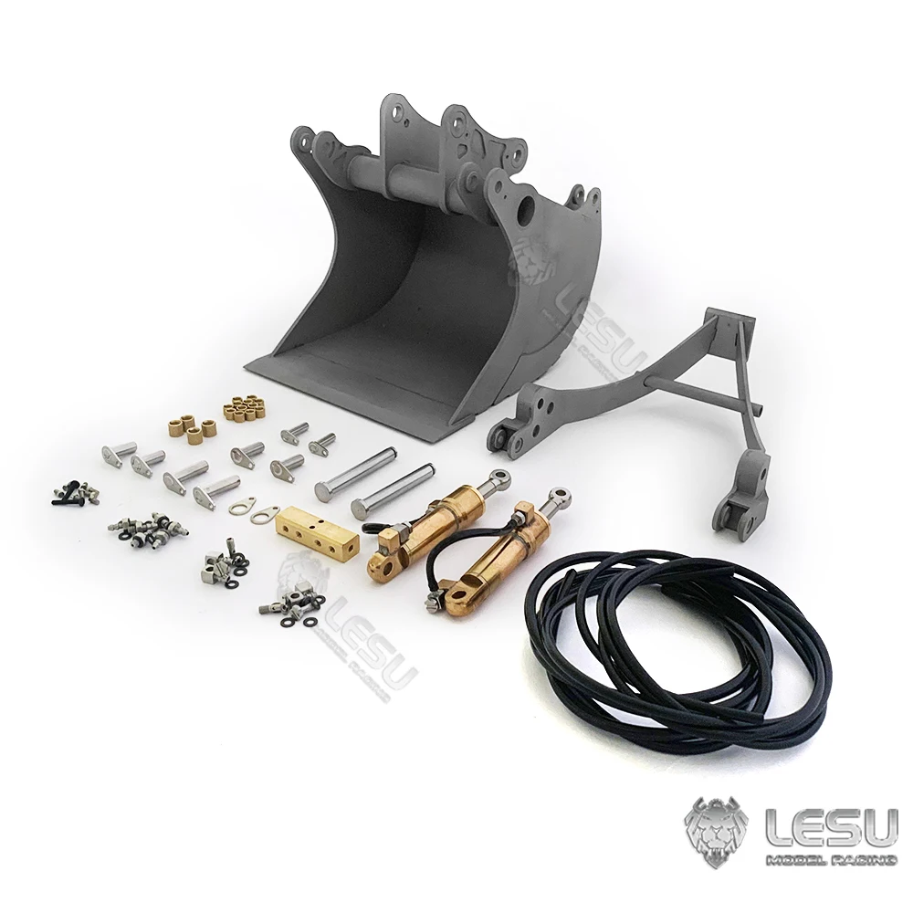 LESU Grab Bucket For 1/14 RC Excavator Et35 Hydraulic Construction Vehicles Part Outdoor Toys TH21580