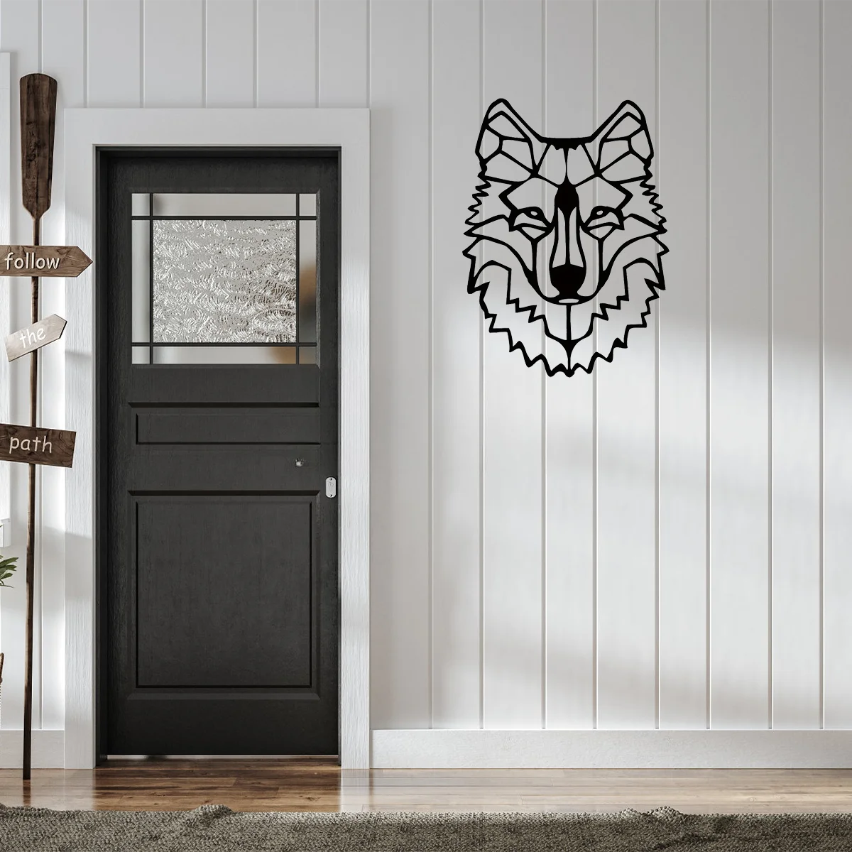

CIFBUY Deco Wolf Theme Decor Wall Art Decorations Livingroom Office Dining Room Lobby Restaurant Decor Metal Wall Hanging Decor