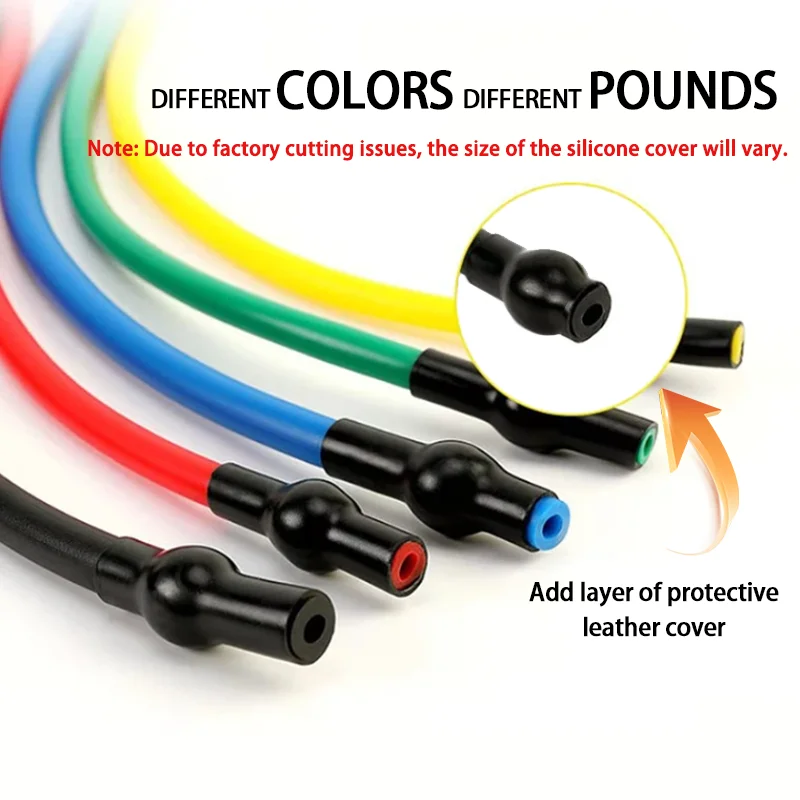 120CM Level 5 Straight Line Tensile Yoga Exercise Chest Expansion Elastic Exercise Family Exercise Muscle Training Rubber Tube