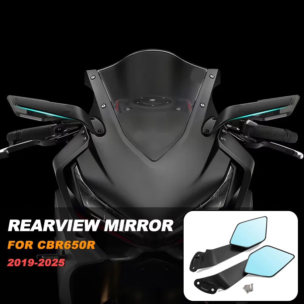 

FOR Honda CBR650R 2025 CBR 650 R 2019-2025Motorcycle Rearview Mirror Invisible Rearview Mirror Sports Winglet Wind Wing CBR 650R