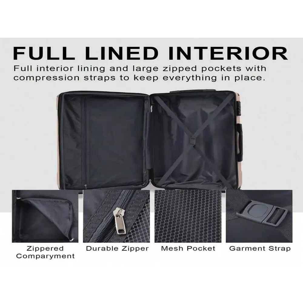 Equipaje facturado expandible de 28 pulgadas: maleta liviana con ruedas dobles para viajes