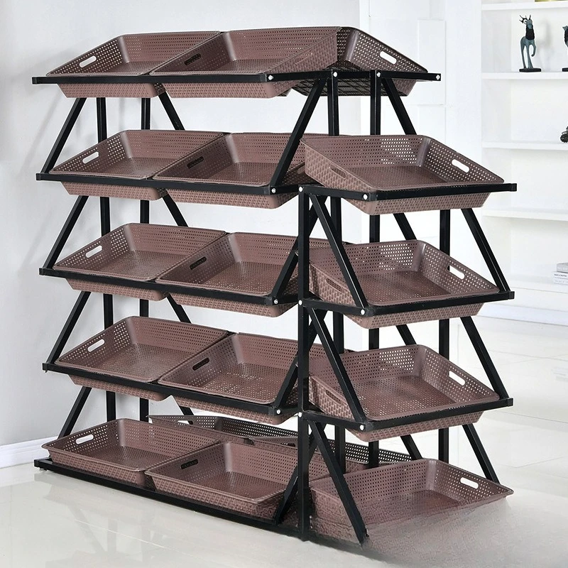 

Vegetable and fruit shelves Multi-layer display shelves Convenience store Three-layer and four-layer shelves Fruit shelves