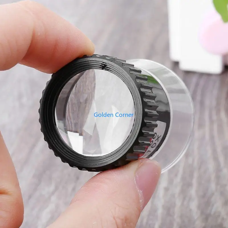 

E15D Cylinder Magnifier 10X Monocular Glass Loupe Lens Map Eye Magnifier